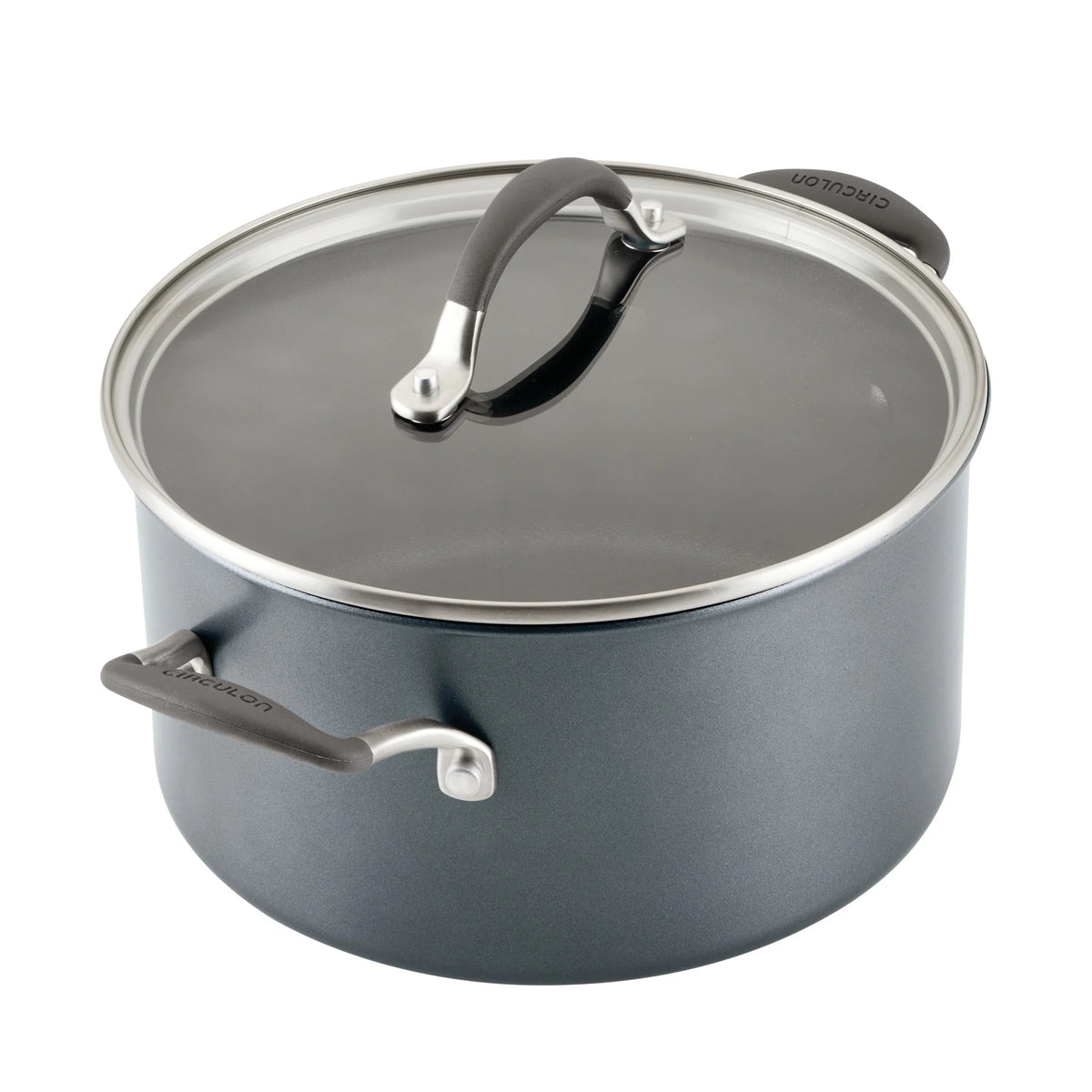 Batterie de cuisine antiadhésive en aluminium Circulon A1 Scratch Defense de 10 pièces, acier inoxydable moulé