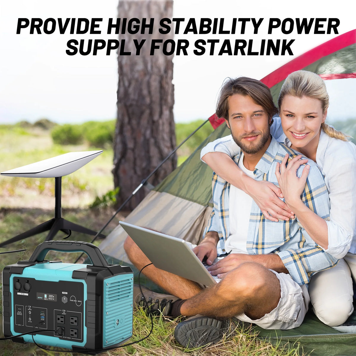 Station d’énergie portable Mondawe 1 000 W, générateur solaire 1 024 Wh avec prise CA pour la maison, le camping et les urgences