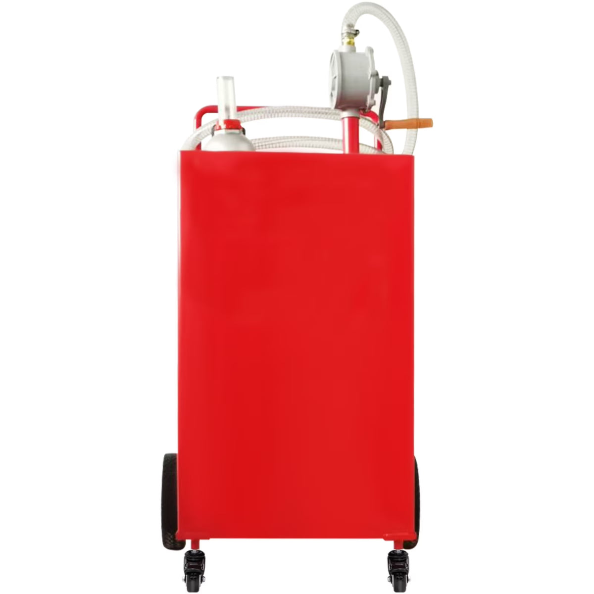 SKYSHALO, Bidon de carburant essence diesel de 30 gallons avec pompe de transfert manuelle rouge