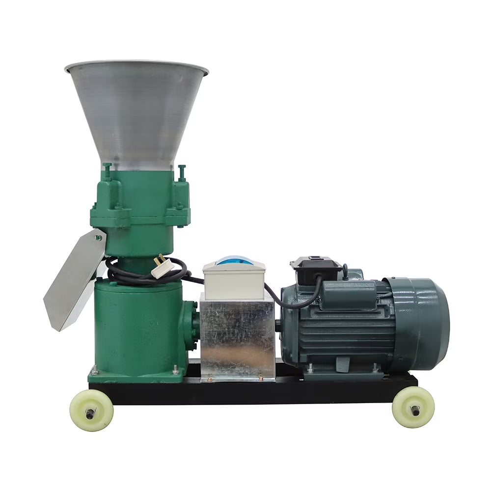 EQCOTWEA Presse à granulés pour aliments pour animaux, granulés de fourrage de 8 mm pour poulets, 180-200 kg/h, 220 V
