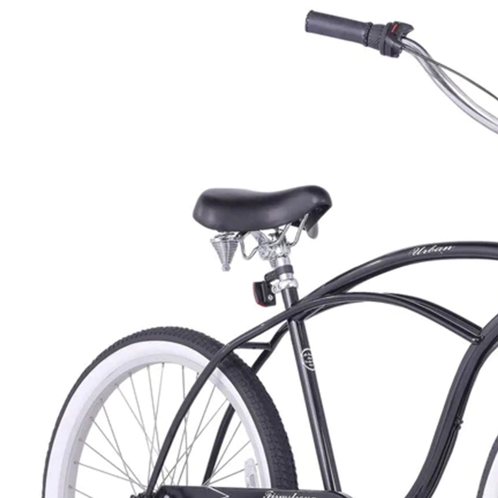 Vélo de plage cruiser Firmstrong Urban Man pour homme, 26 pouces, 3 vitesses, noir