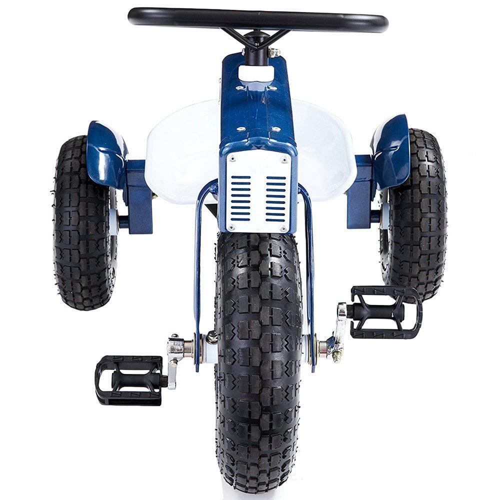 Tricam Ol- Tricycle tracteur bleu. Vélo pour tout-petit en acier 22¡å Jouet de pousse pour enfants