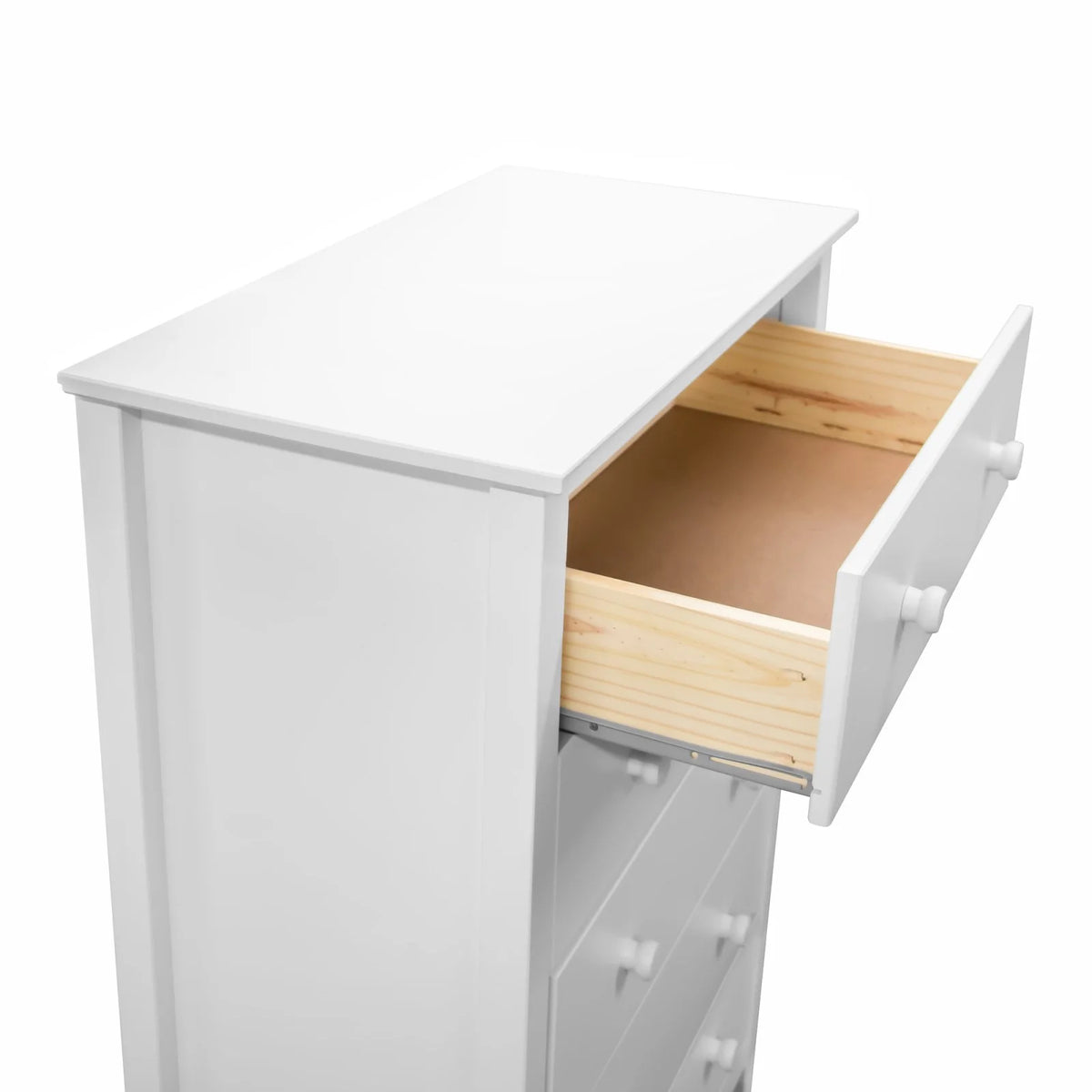 Commode Adeptus Easy Pieces en bois massif à 4 tiroirs - Blanc