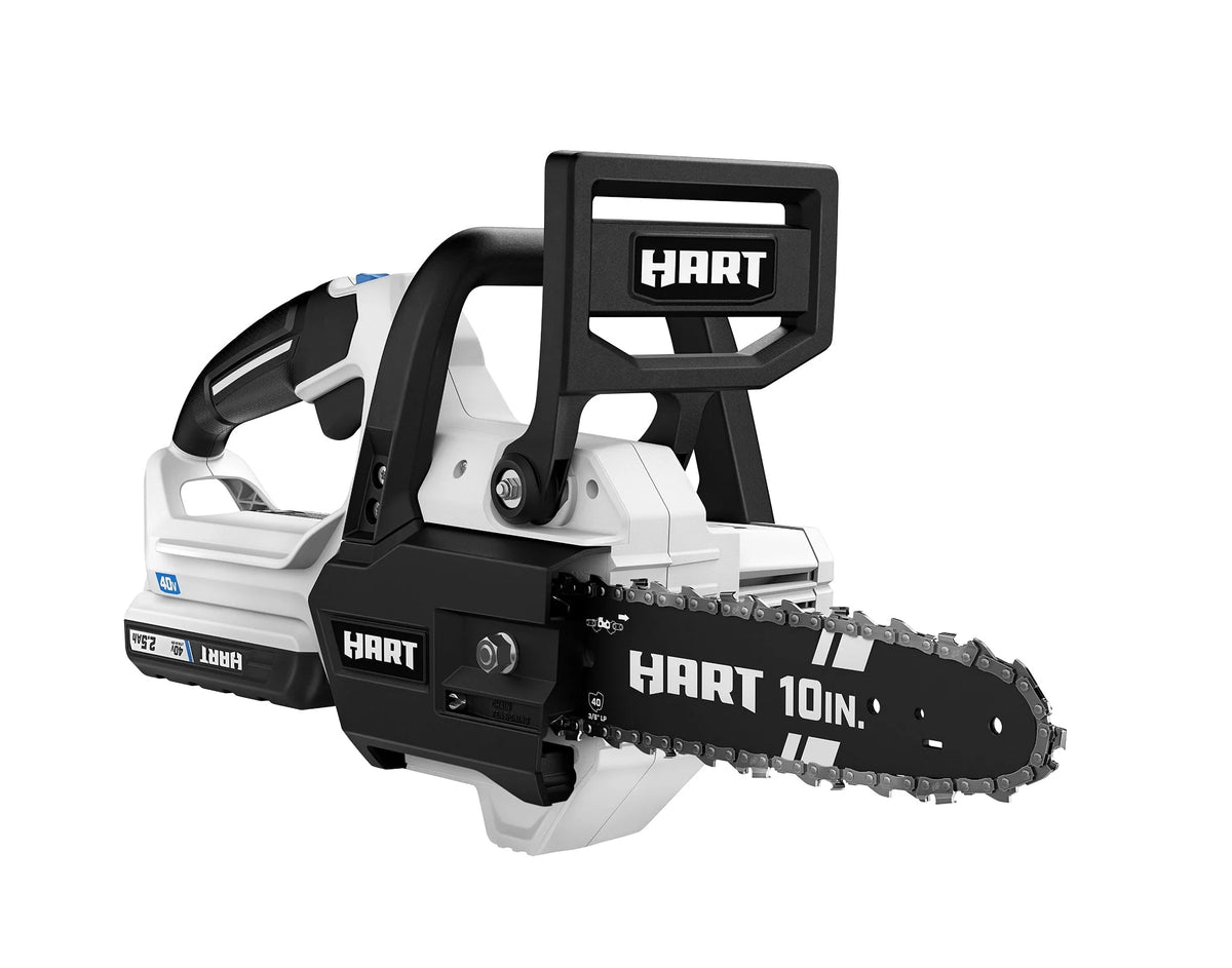Kit de tronçonneuse sans fil HART 40 volts de 10 pouces, (1) batterie lithium-ion de 2,5 Ah