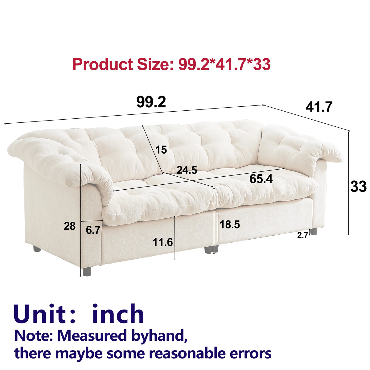MAYEERTY Canapé 1 place en velours côtelé 55 po, sans assemblage, fauteuil convertible moderne et moelleux pour salon, chambre, espace détente et salle de projection (n'est pas un fauteuil pivotant.)