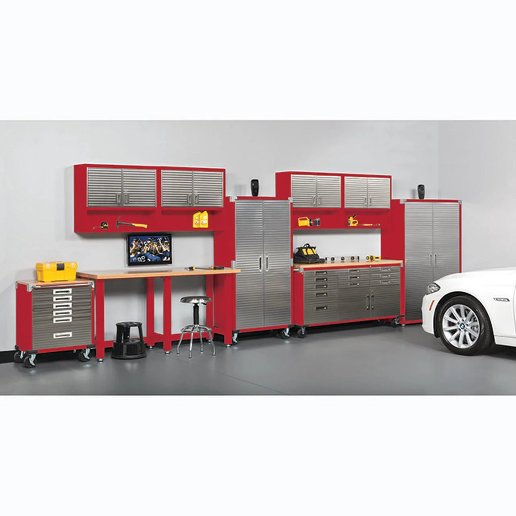 Seville Classics Classeur de rangement verrouillable à corps en acier UltraHD, unité d’étagères, 36 po l x 18 po P x 72 po H, granit