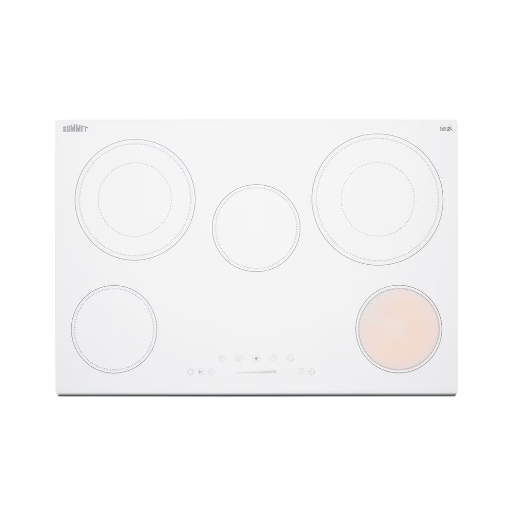 Table de cuisson radiant 5 brûleurs 208-240V 30 po, Blanc