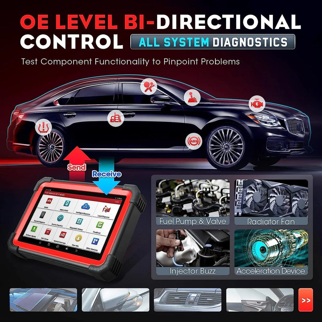 Outil de diagnostic automobile LAUNCH X431 IMMO Elite avec programmation de clés, programmateur de clés X-PROG3, clonage/synchronisation d’ECU, CANFD & DoIP, plus de 39 services, 2 ans de mises à jour gratuites
