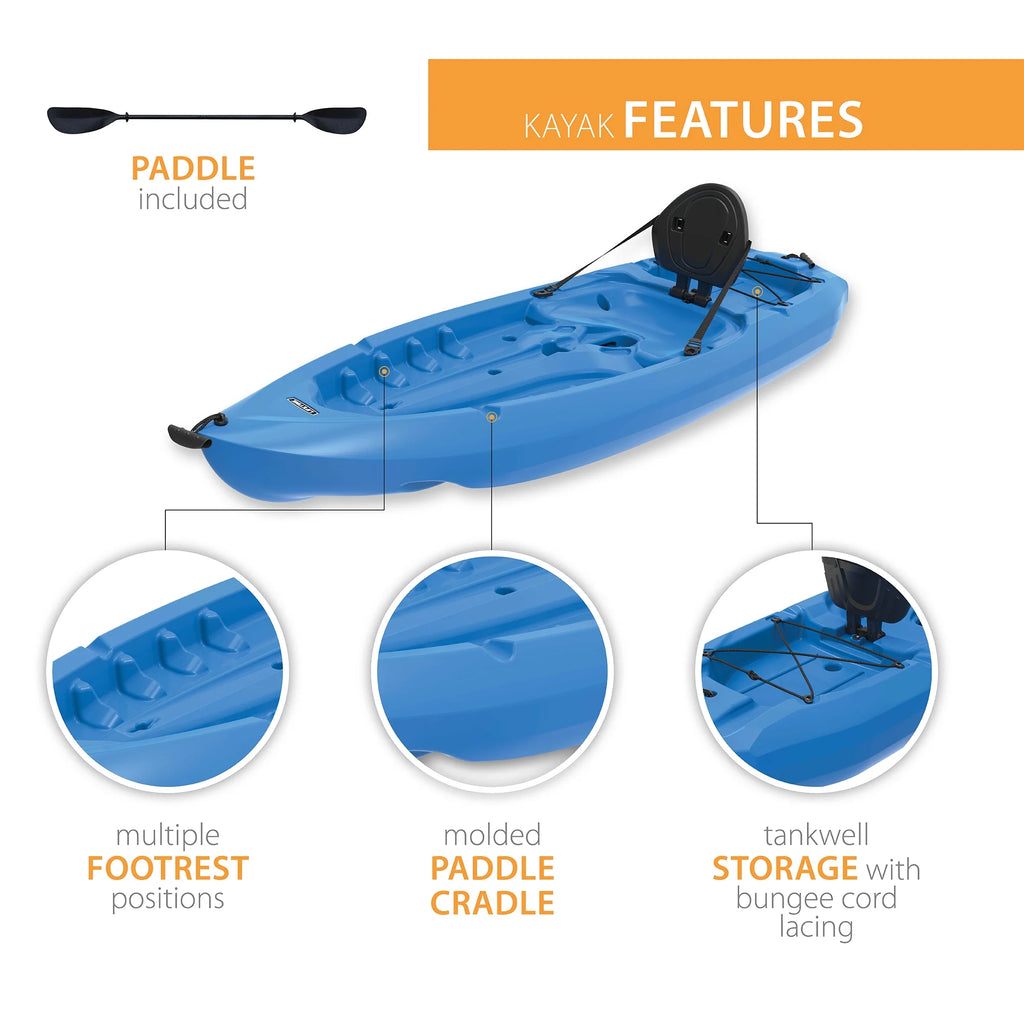 Kayak Sit-On-Top Lifetime Lotus 8 pi, Bleu (90112)