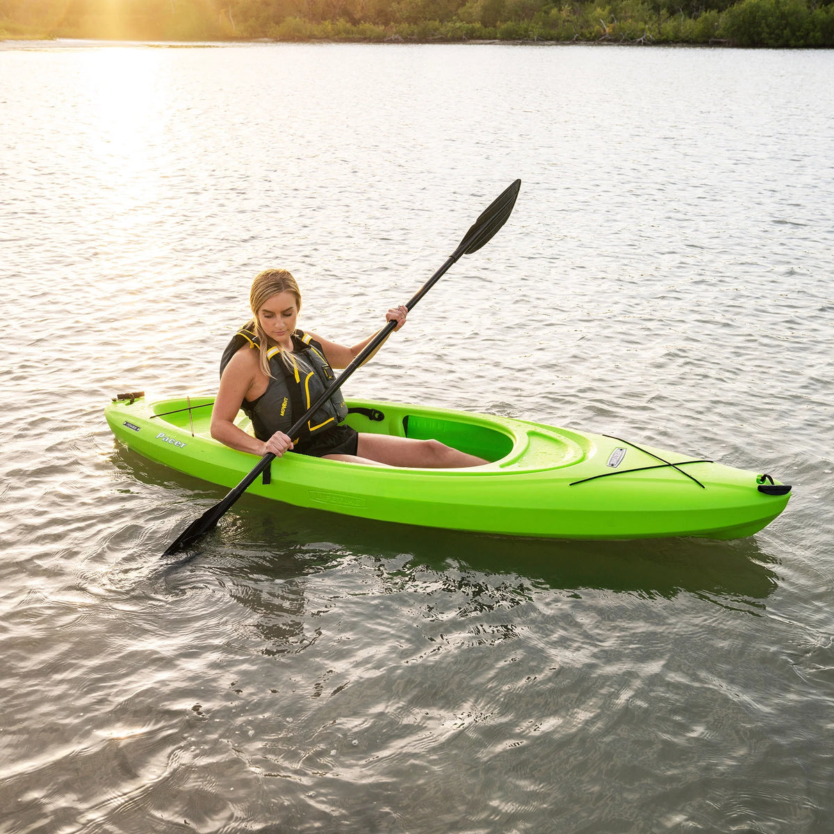 Kayak à pédales Lifetime Pacer de 8 pi, à cockpit ouvert, vert (91032)