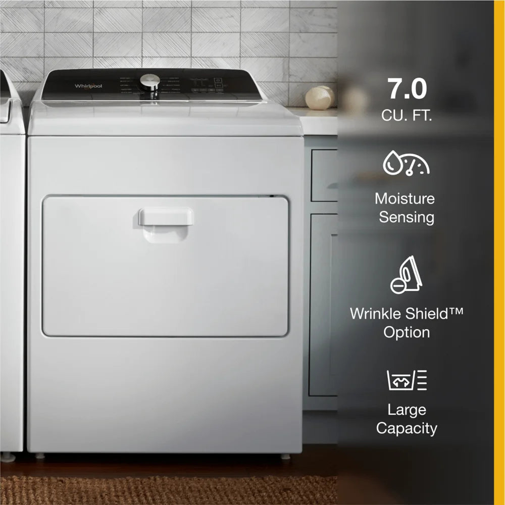 Sèche-linge électrique Whirlpool à chargement par le dessus de 7,0 pi³