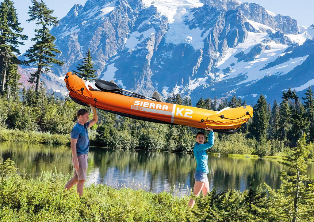 Kayak gonflable Intex Sierra K2 avec pagaies et pompe à main
