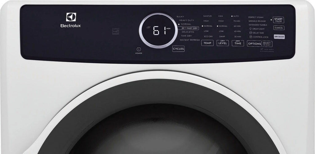 Sèche-linge électrique Electrolux à chargement frontal Perfect Steam avec rafraîchissement instantané, 8,0 pi³