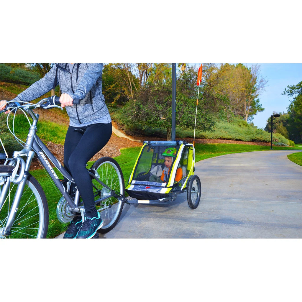 Allen Sports Remorque pour Vélo Enfant à Deux Roues, Rouge