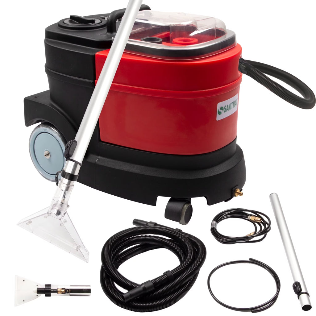 Machine à nettoyer par extraction pour tapis et tissus d’ameublement, moteur puissant de 1,07 CV, réservoir de 3,7 gal
