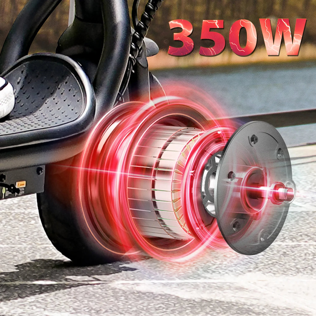iScooter Electric Scooter Adult, 350W Motor, 21 Miles Long Range, 19 mph & 8.5 Pneumatic tire Folding Commuter Electric Scooter for Adults & Teens, Superior Performance Smart App & Dual Braking