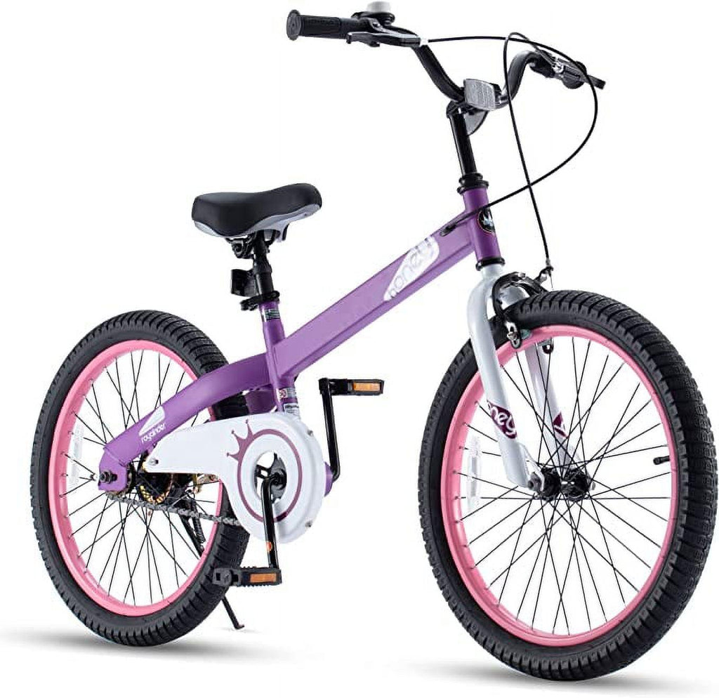 Vélo pour fille Royalbaby 20 pouces Hony, violet, avec béquille