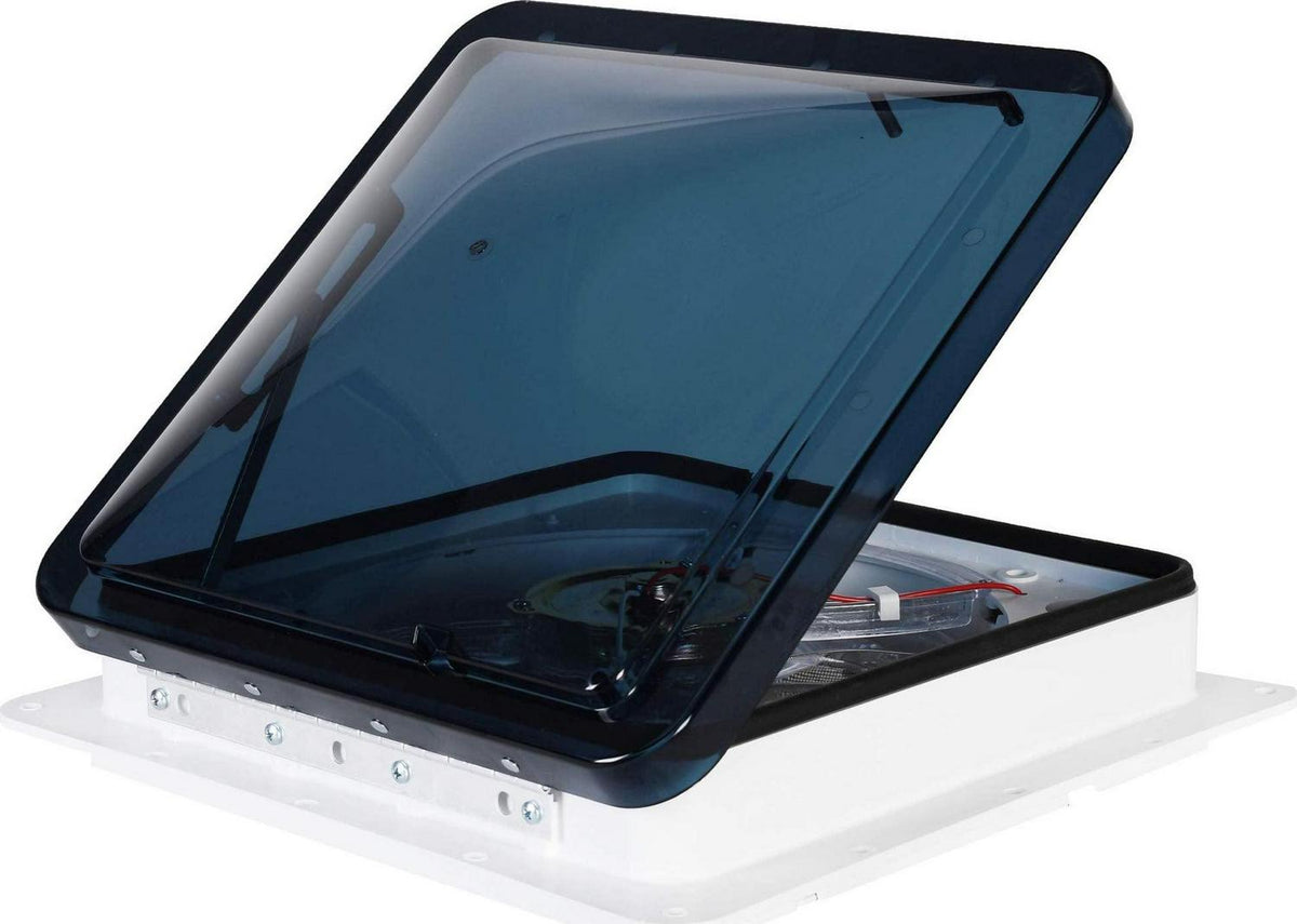 Dometic FanTastic Vent 7350 - Écoutille de ventilation à vitesse variable avec levée automatique du dôme - Fenêtre de toit standard 14x14 pour camping-car. Camping-car. Remorque