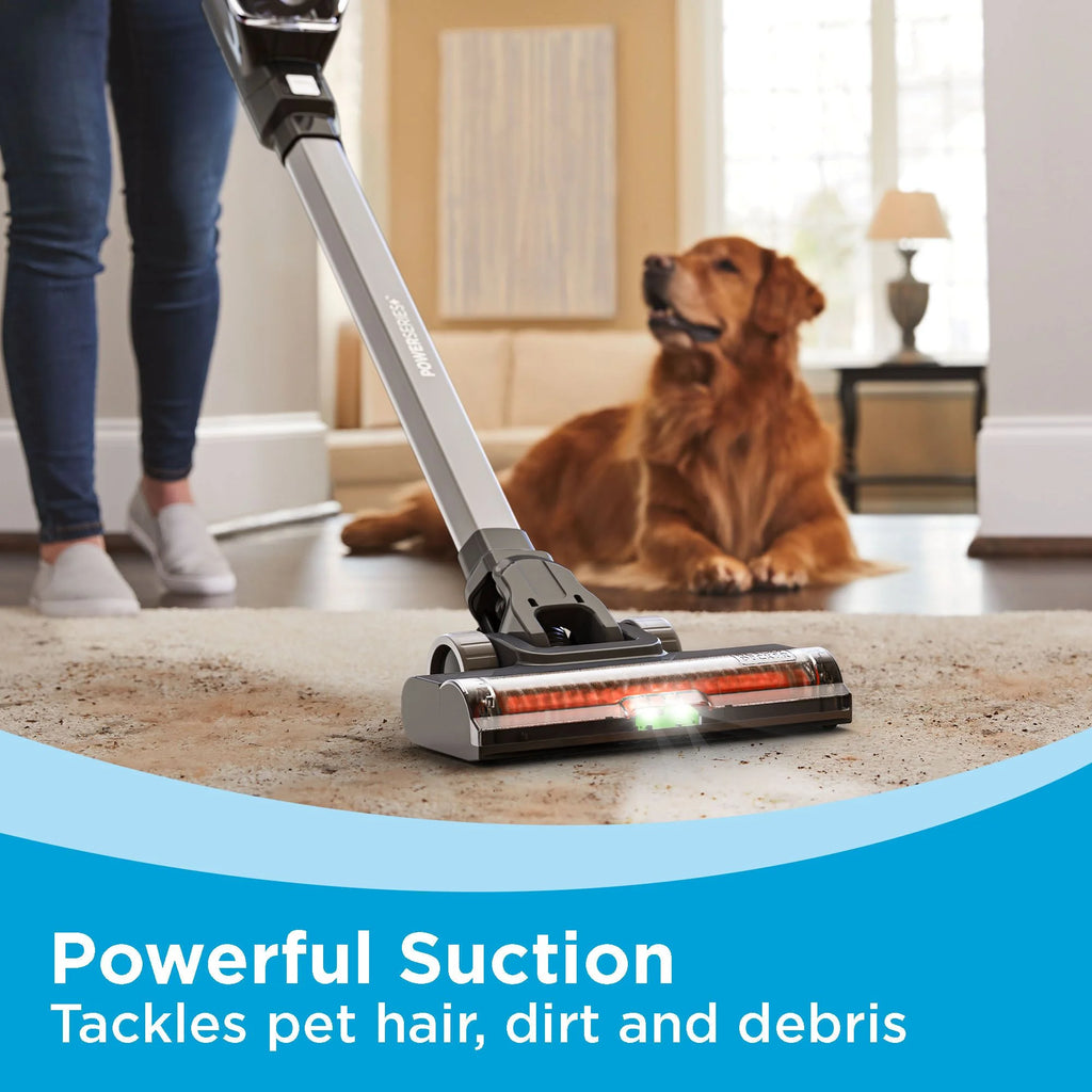 BLACK+DECKER POWERSERIES+ 20V MAX* Kit d’aspirateur balai sans fil, pour tapis et sols durs, convertible en aspirateur à main, autonomie de 44 minutes, pour le nettoyage quotidien, BHFEA18D1