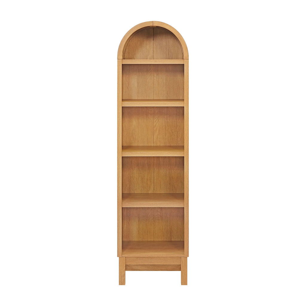 Bibliothèque étroite à arche Juliet de Better Homes & Gardens, vert profond et miel clair
