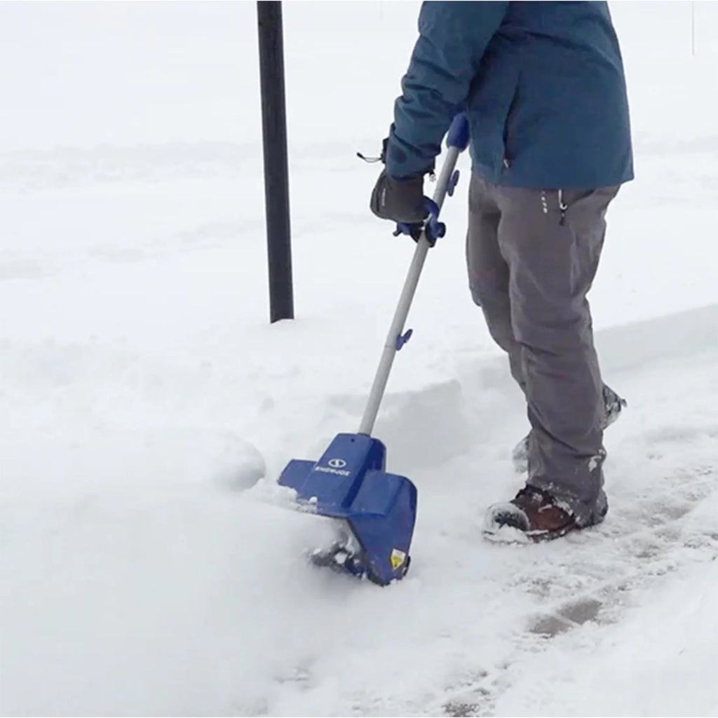 Kit pelle à neige sans fil Snow Joe 24 V 4 Ah, déneigement hivernal des allées, bleu, 24V-SS11