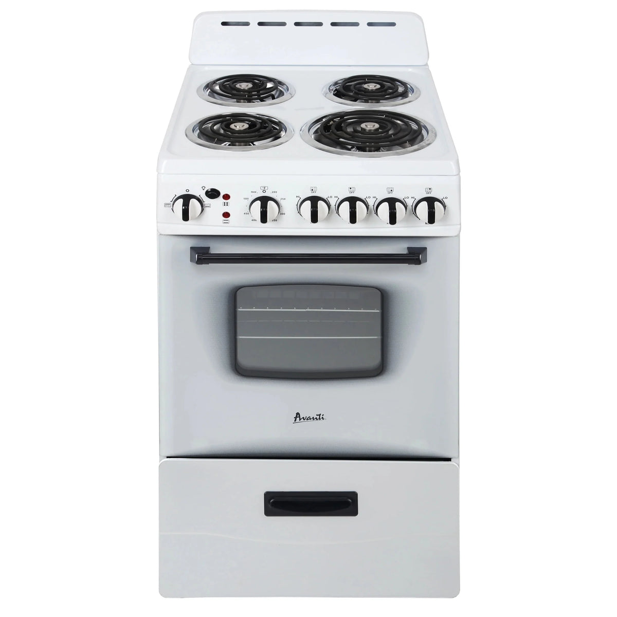 Cuisinière électrique Avanti 20 avec porte vitrée à cadre, en acier inoxydable (ERU200P3S)