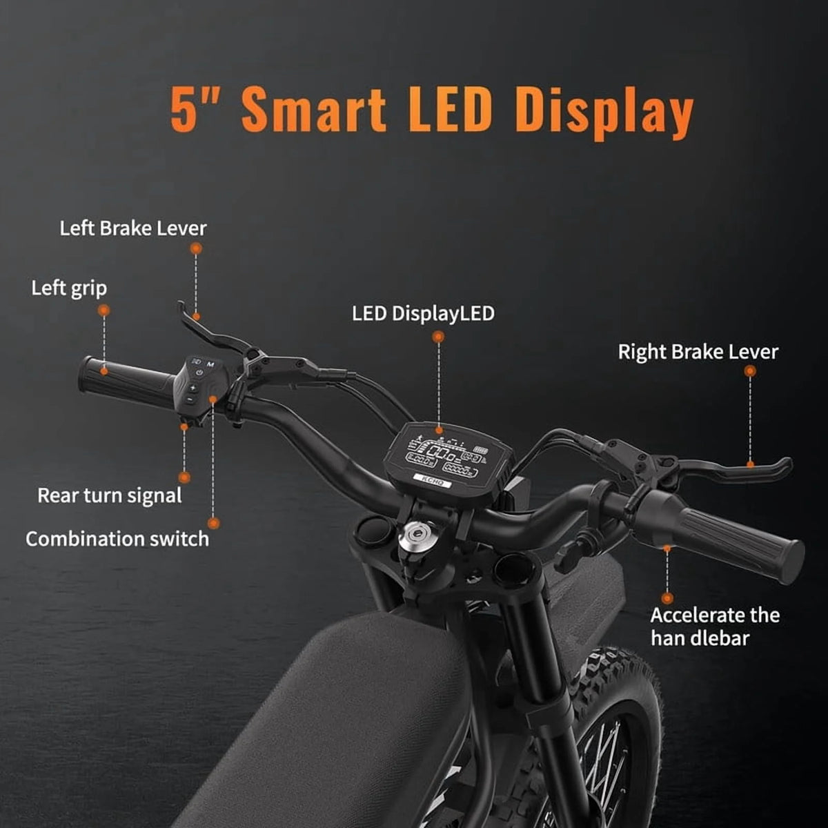 Riding'times GT73 Moto tout-terrain électrique pour adultes, 37 MPH 48V36.4AH 2400W 1747Wh Vélo électrique à double batterie, Autonomie de 85+ miles, Pneu de moto 25 Certifié UL2849, Suspension intégrale