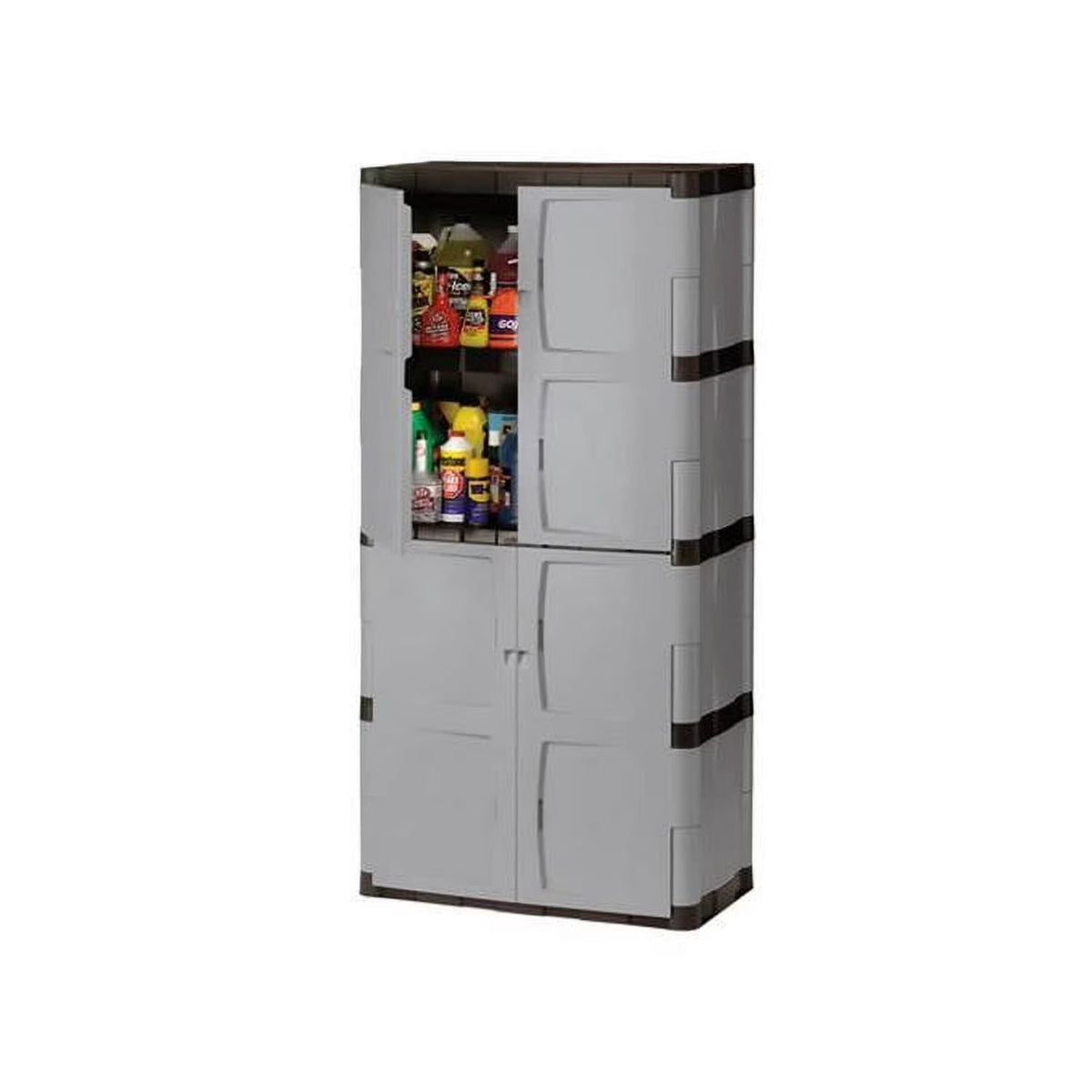 Armoire de rangement verticale Rubbermaid pour garage, à deux portes pleines, 27 pi³