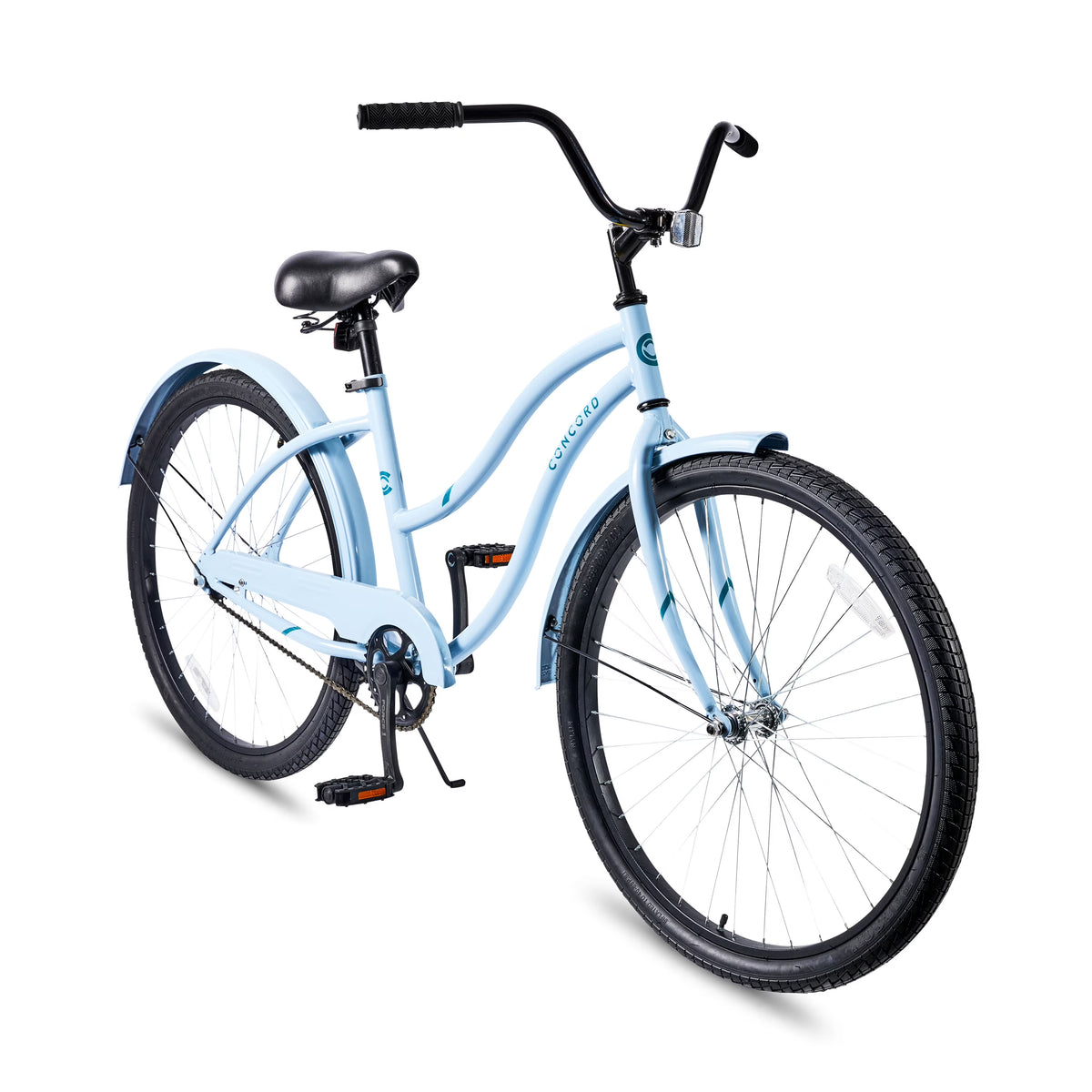 Vélo 26 Concord Pacifica Cruiser, Convient aux cyclistes de 1,58 m à 1,78 m et plus, Adulte, Unisexe, Bleu clair
