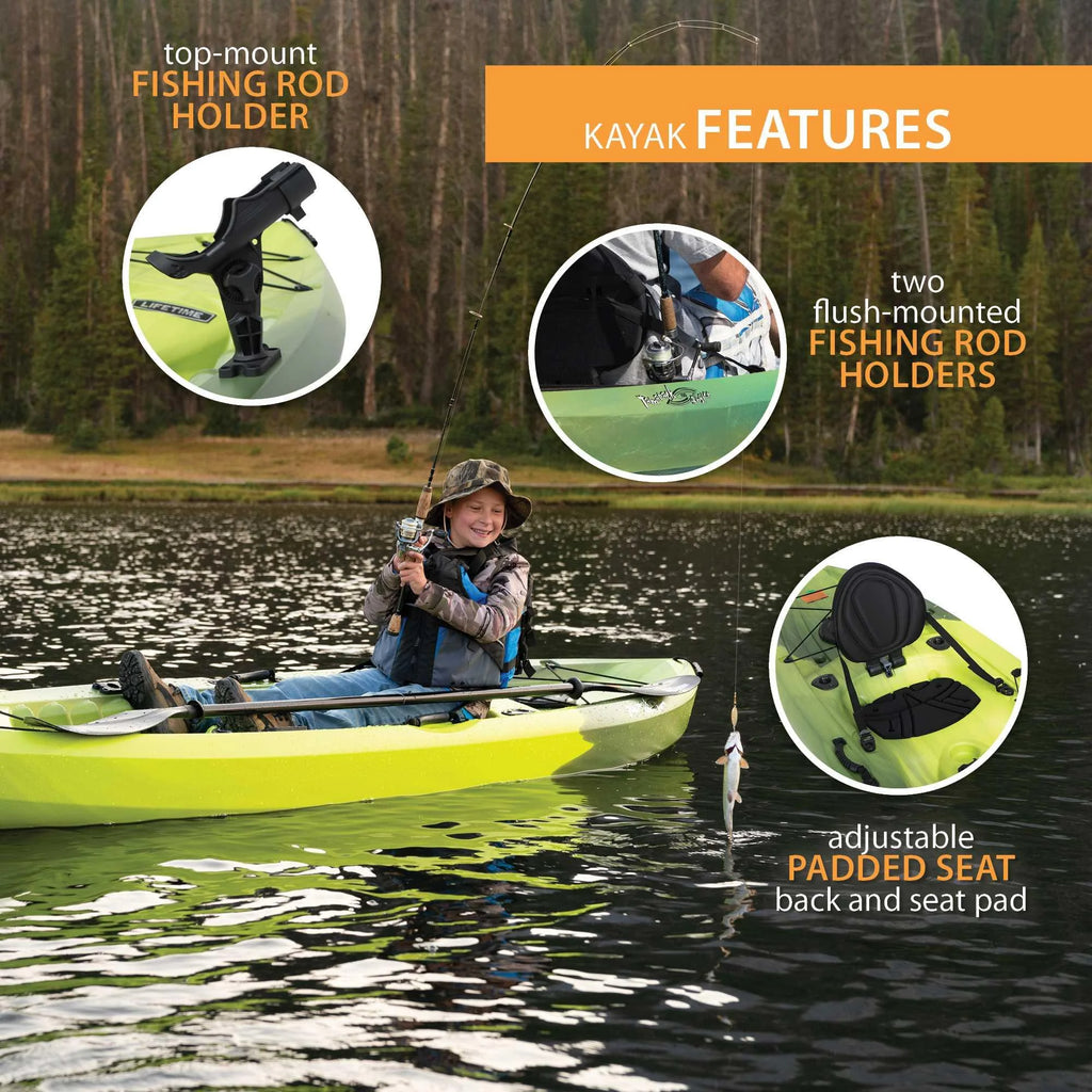 Kayak de pêche Lifetime Tamarack Angler 10 pi, Volcano Fusion (91340)