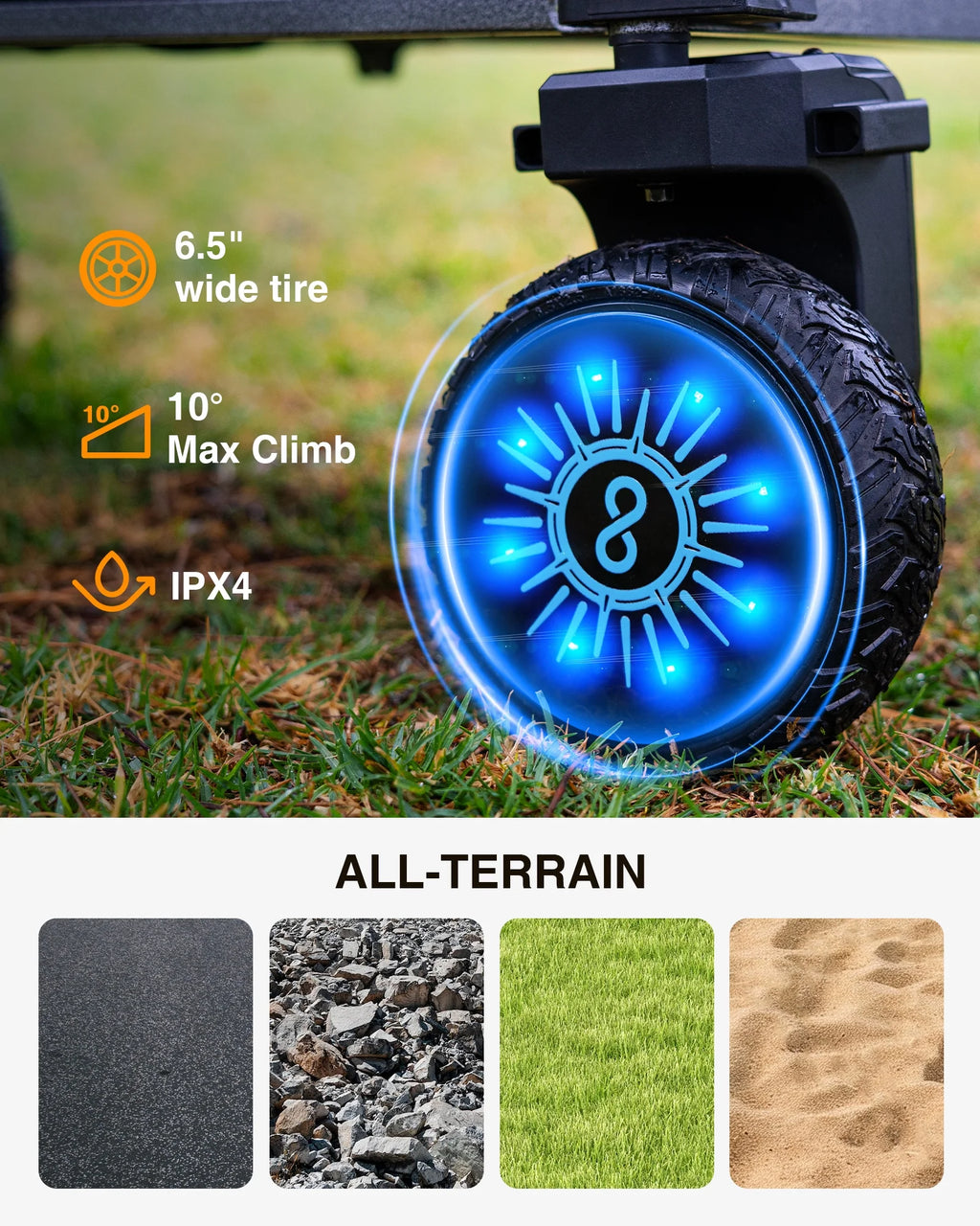 Chariot utilitaire électrique KEESTP, moteur de 300 W, chariot pliable avec roues tout-terrain pour le camping, le jardinage et les courses