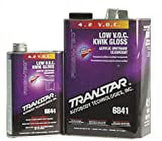 TRANSTAR 6841 Vernis transparent acrylique uréthane, pot de 1 gal, brillant, mélange 4:1