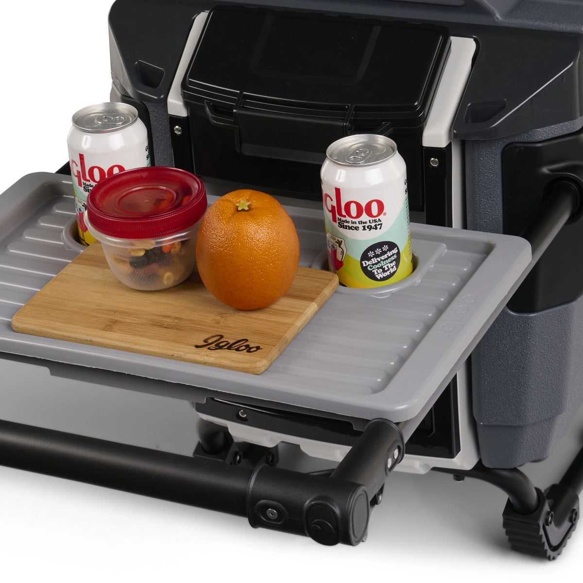 Glacière à roulettes Igloo Trailmate Journey 70 QT, Gris Carbonite
