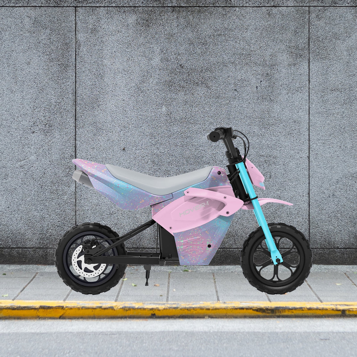 Hover-1 My First Dirt Bike for Kids - 300W Motor, 9MPH Max Speed, 9 Mile Range, 12 Off-Road Tires, 120LB Max Weight, Twist Grip Throttle & Rear Disc Brake Electric Dirt Bike for Kids Ages 5+ Years