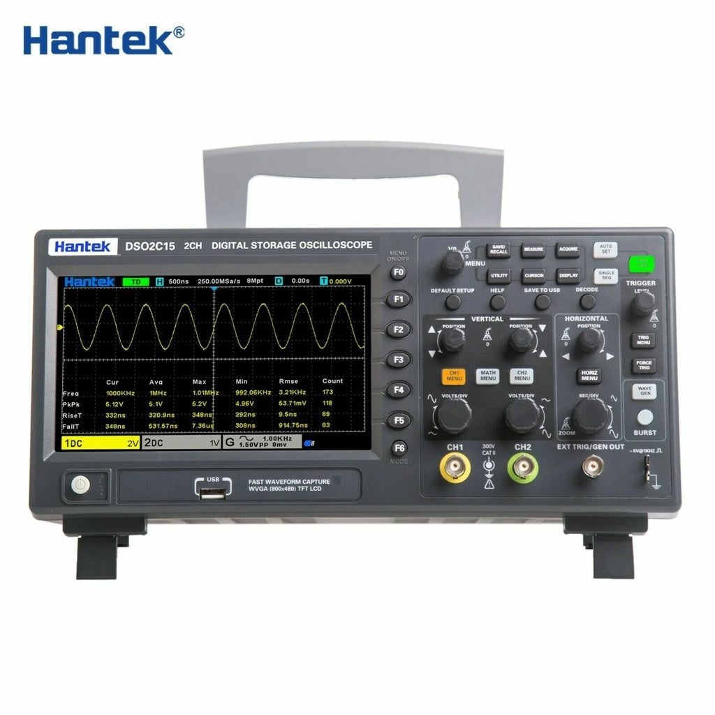 Oscilloscope numérique de stockage Hantek 1 GSa/s 8 M DSO2C10 DSO2C15 DSO2D10 DSO2D15