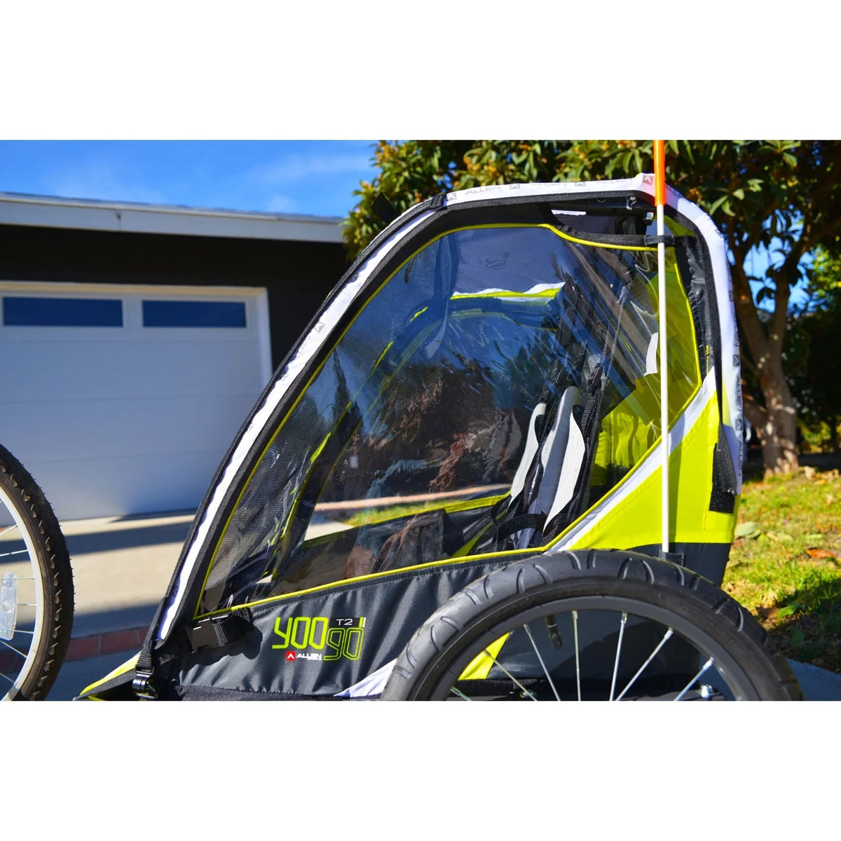Allen Sports Remorque pour Vélo Enfant à Deux Roues, Rouge