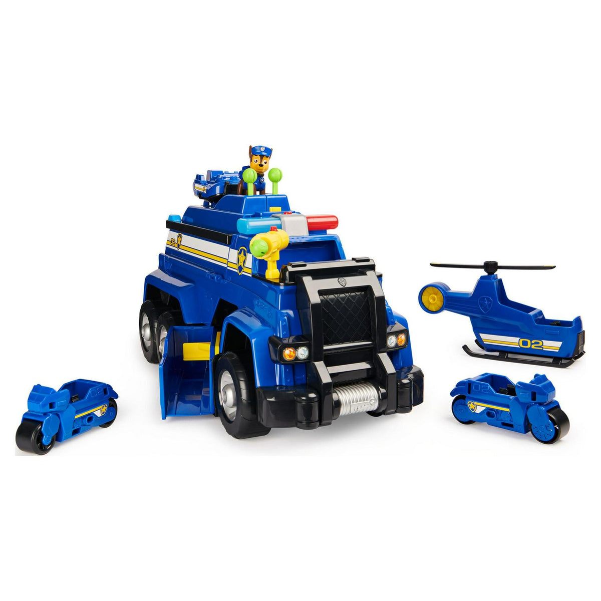 PAW Patrol. Véhicule ultime 5-en-1 de Chase avec lumières et sons. Pour les enfants à partir de 3 ans