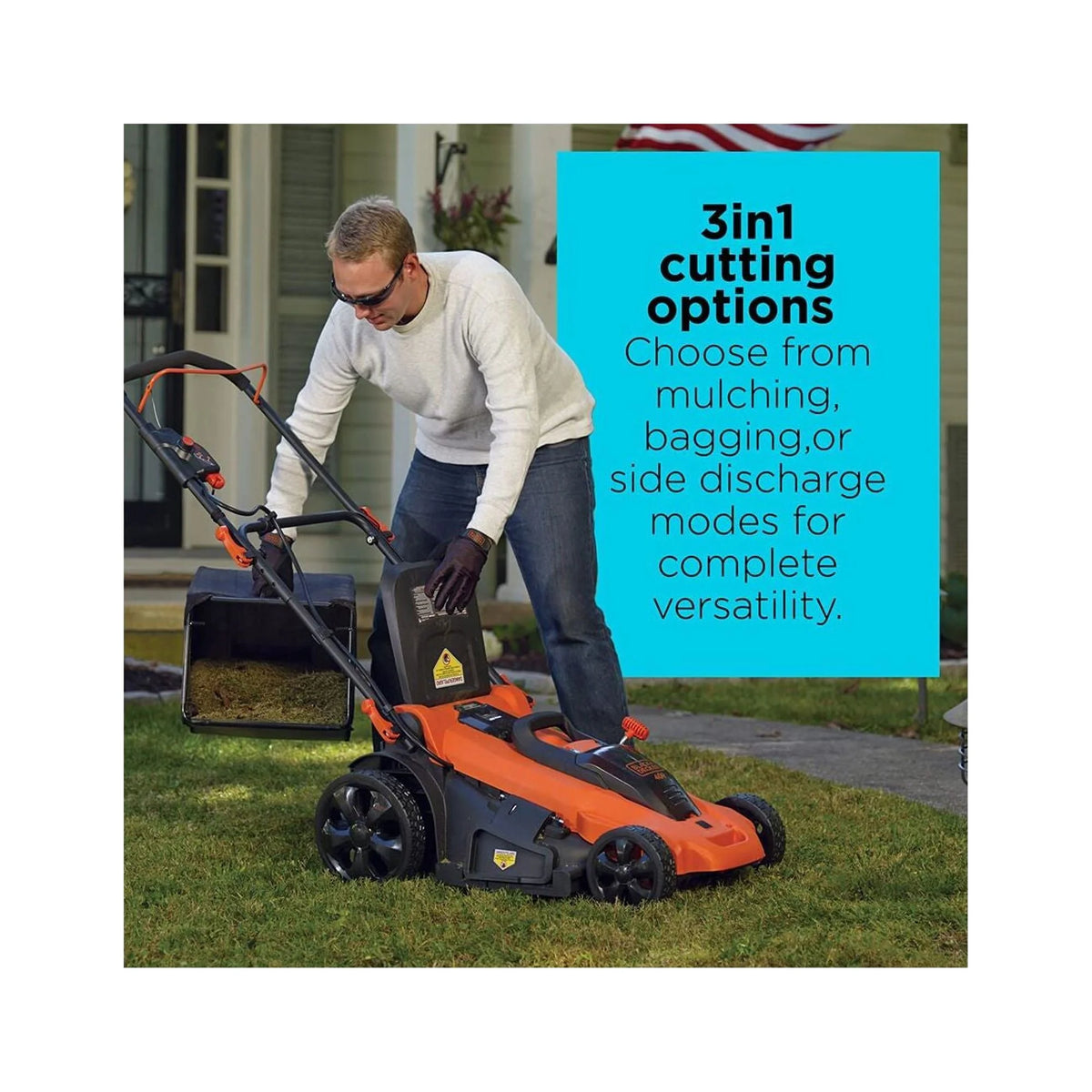Tondeuse à gazon sans fil BLACK+DECKER 40V MAX* avec batterie et chargeur inclus, (CM2043C)