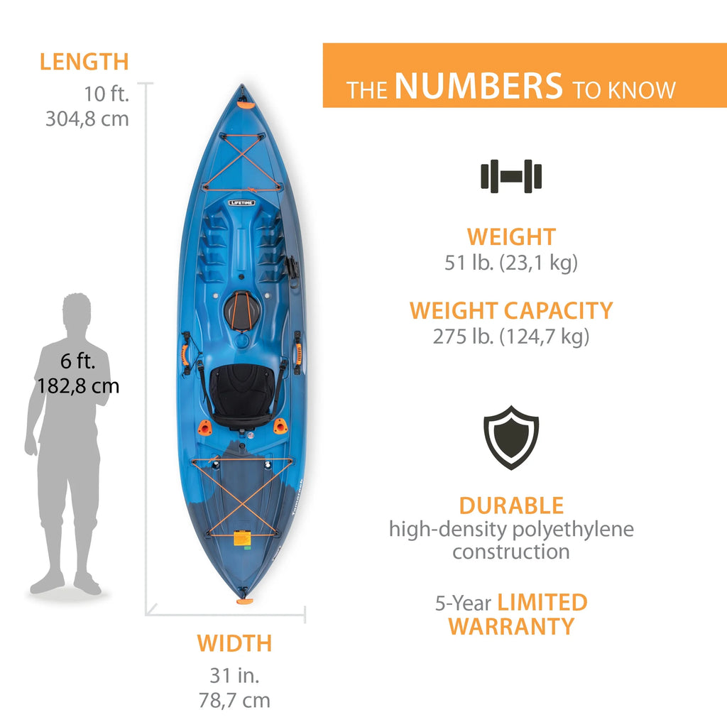 Kayak de pêche Lifetime Tamarack Angler 10 pi, Volcano Fusion (91340)