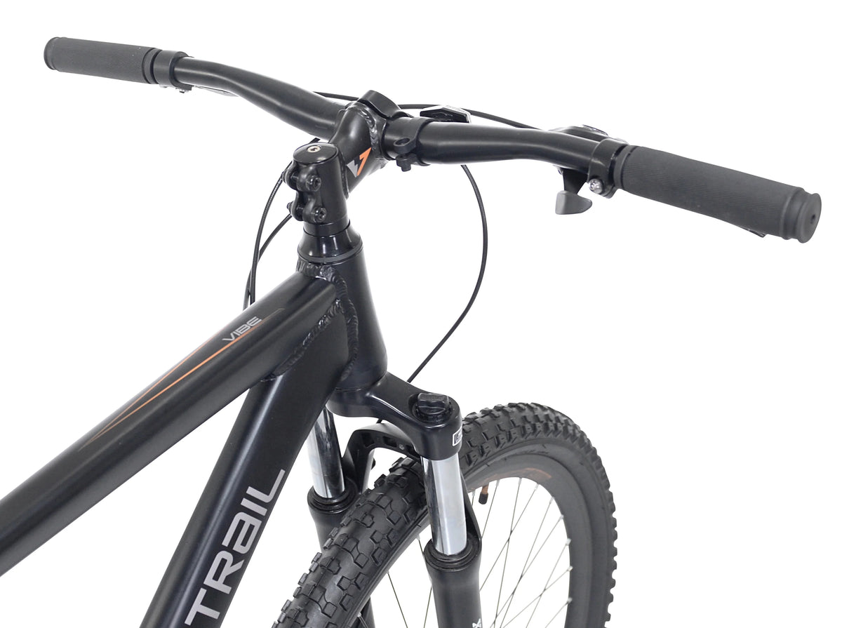 Vélo tout-terrain Ozark Trail 27.5 Vibe, Cadre petit, Convient aux cyclistes de 1,52 m à 1,68 m, Noir, Adulte, Unisexe
