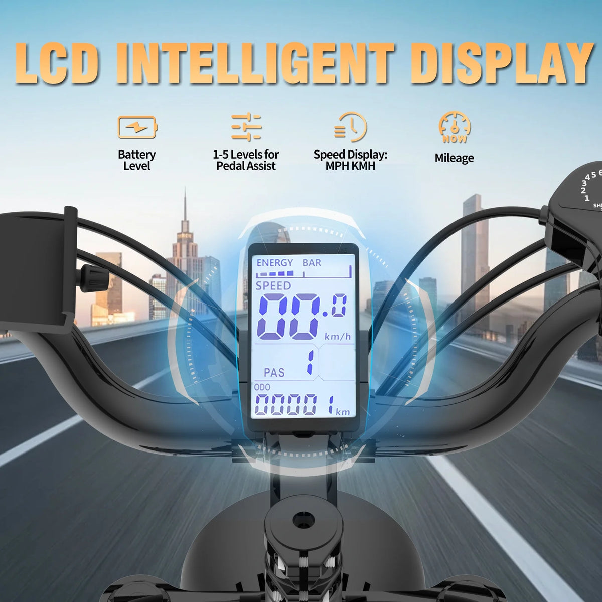 Vélo électrique Ridstar pour adultes, 1200 W, 32 mi/h, moto tout-terrain électrique 48 V 20 Ah, vélo de montagne à pneus larges de 20 pouces et 7 vitesses, UL2849