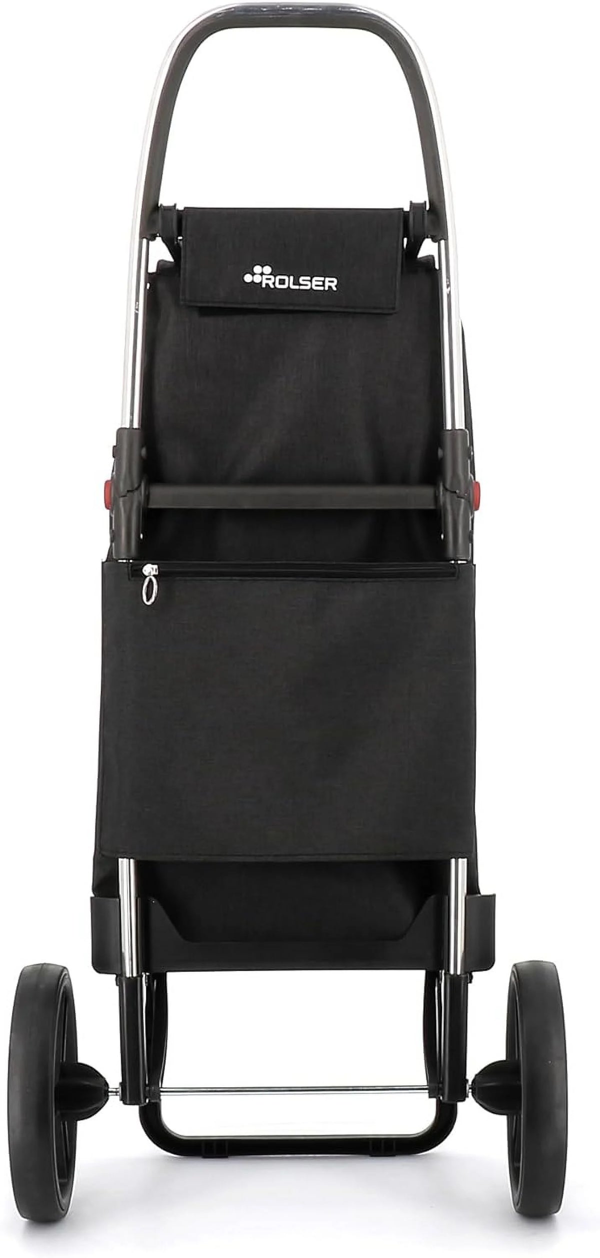 Chariot de courses pliable avec roues | Chariot pliant personnel pour courses | Robuste et portable | Noir