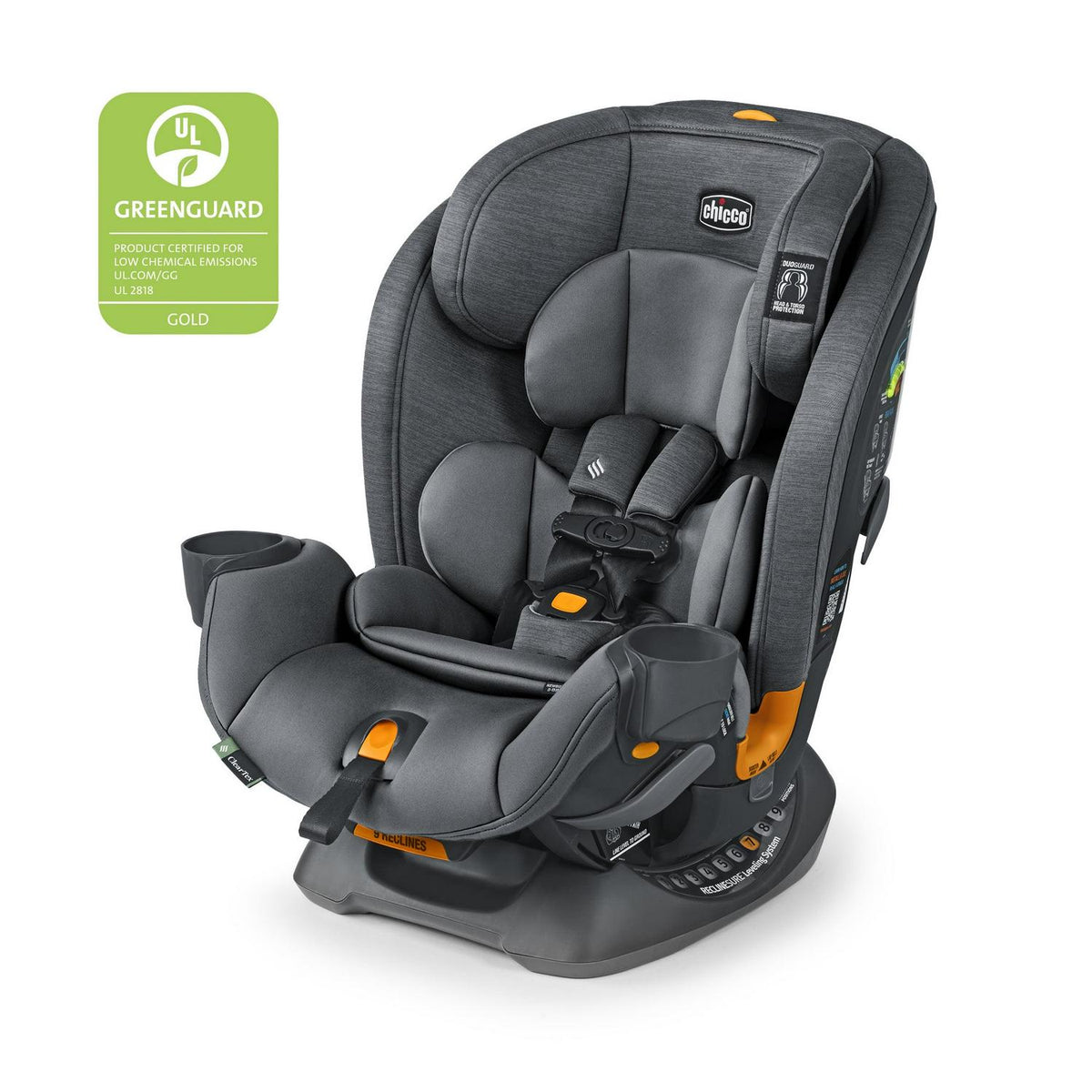 Siège auto tout-en-un Chicco OneFit ClearTex - Ardoise (Gris). Neuf