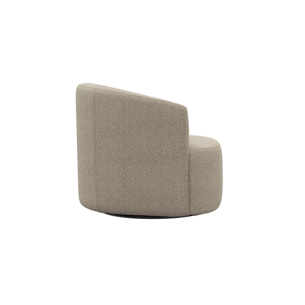 Fauteuil d'appoint pivotant en bouclé Mainstays, taupe