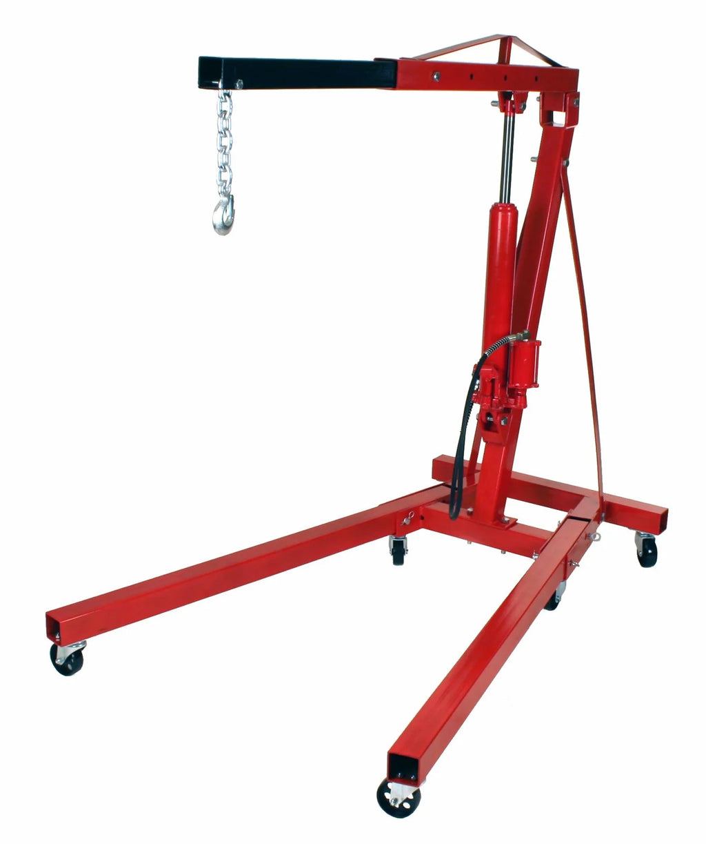 Dragway Tools Palan pneumatique-hydraulique pliant pour moteur 2 tonnes, grue d'atelier Cherry Picker