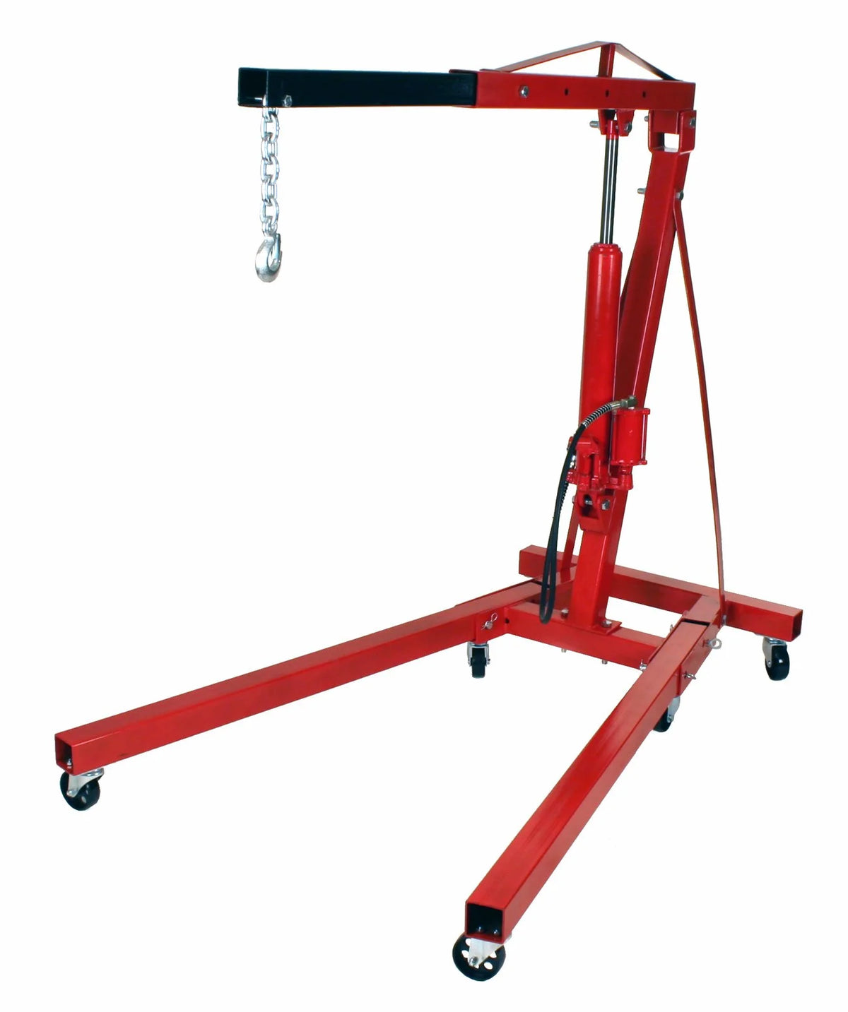Dragway Tools Palan pneumatique-hydraulique pliant pour moteur 2 tonnes, grue d'atelier Cherry Picker