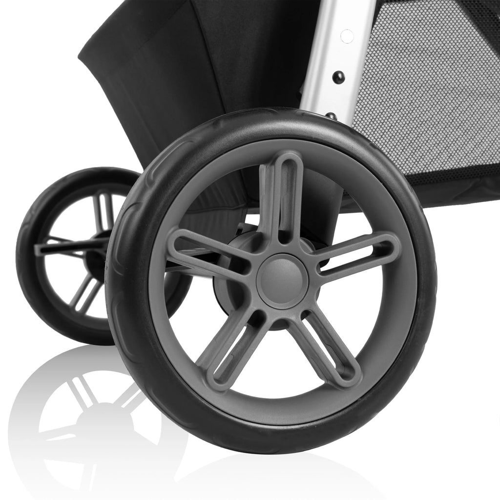 Système de voyage modulaire Evenflo Omni Plus avec siège auto pour bébé LiteMax Sport, gris Mylar, unisexe