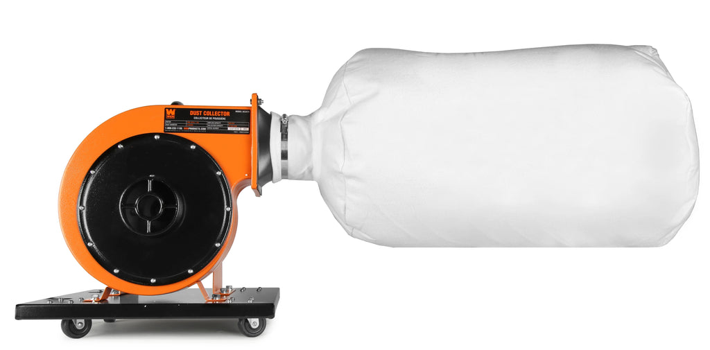 Aspirateur à poussière sur roulettes WEN de 7,4 A avec moteur à induction, sac de 15 gallons et support mural en option