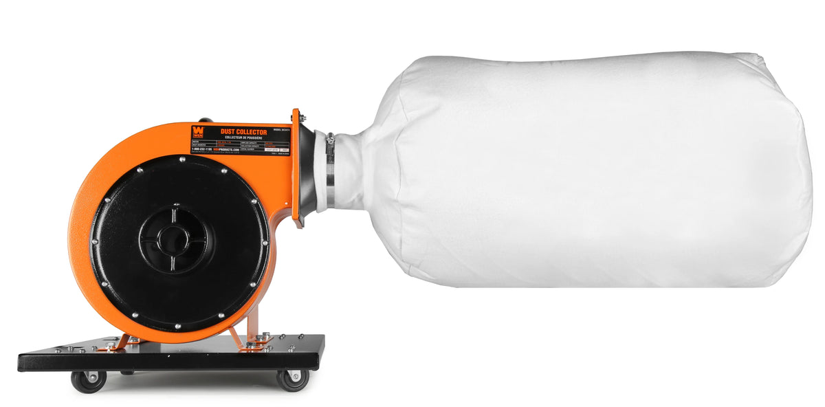 Aspirateur à poussière sur roulettes WEN de 7,4 A avec moteur à induction, sac de 15 gallons et support mural en option
