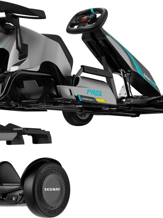 Segway ¨C Go Kart Pro 2 avec 15,5 mi d'autonomie maximale et 26,7 mph de vitesse maximale ¨C Gris
